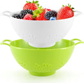 Meadow Lane 6-inch Small Colander, Dishwasher Safe, Double Handles, Compact by MeadowLane