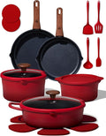 CAROTE 20Pcs Titanium Cookware Set, Pots and Pans Set Non Stick, Kitchen by CAROTE