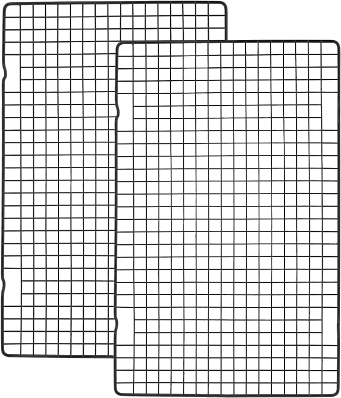 Tebery 2 Pack Black Heavy Duty Wire Cooking Rack Baking Racks by Tebery
