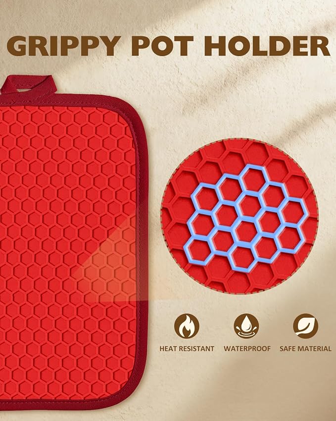 Slohif Silcone Christmas Pot Holders - Image 3