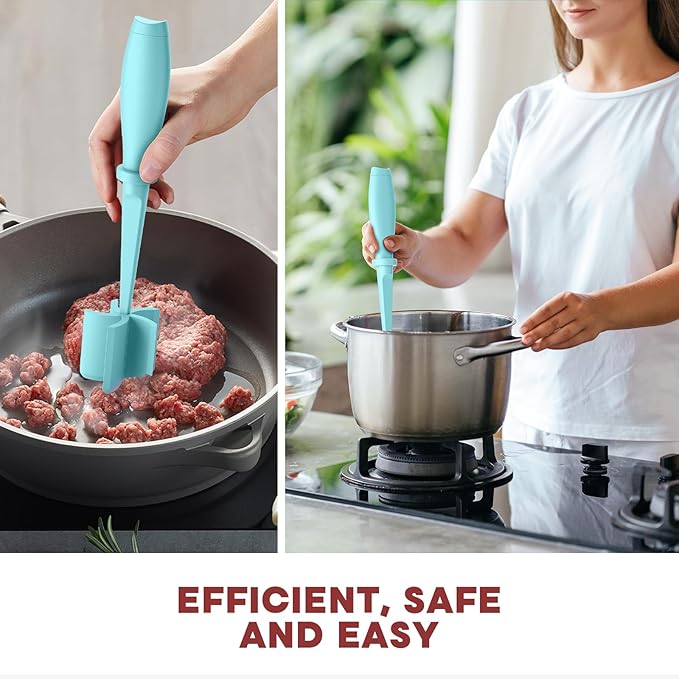 Meat Chopper, Upgrade Hamburger Smasher, Premium Heat Resistant Meat Masher - Image 6