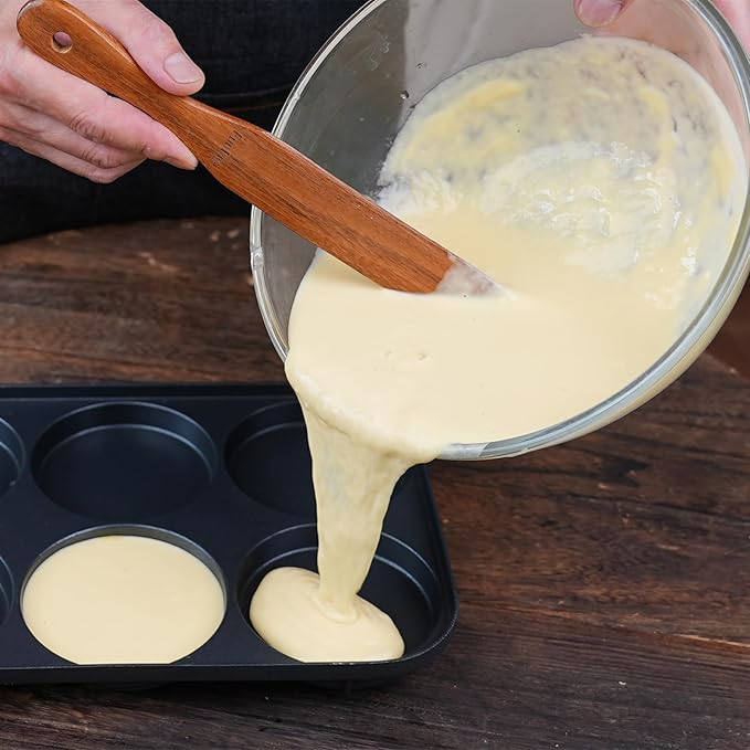 2 Pack Wooden Spurtle for Sourdough Starter, Reaching Bottom of Jar, Dough Whisk - Image 9