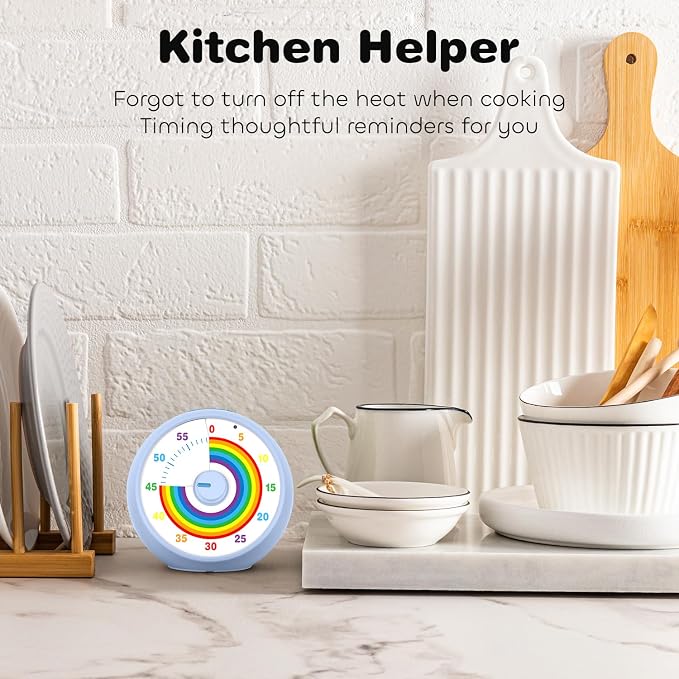 Visual Timer for Kids, 60-Minute Countdown Timer for Classroom Office Kitchen - Image 5