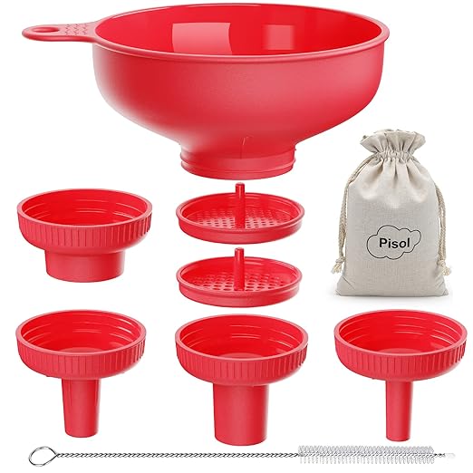 Pisol Wide Mouth Versatile Funnel, Canning Funnels by Pisol