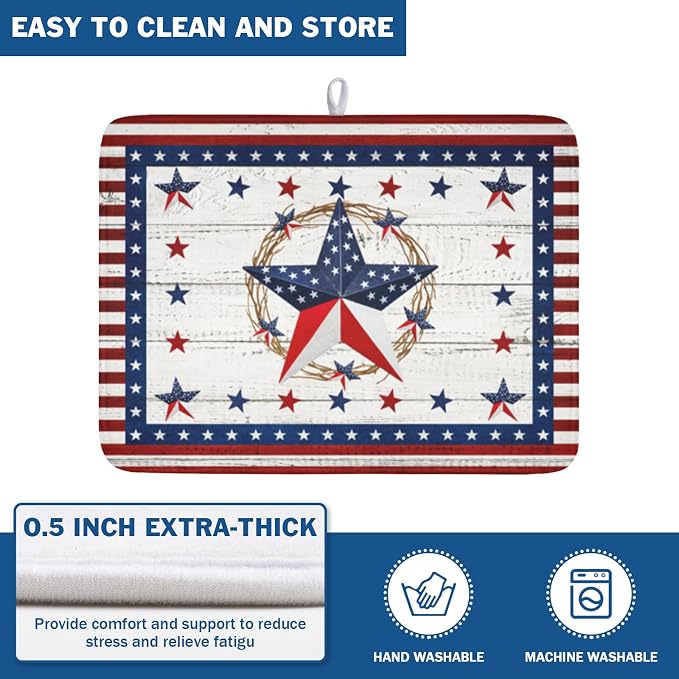4th of July Patriotic Dish Drying Mat - Image 5