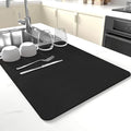 Dish Drying Mat for Kitchen Counter, Drying Mat for Dish Rack, Absorbent Hide by JuSiyley