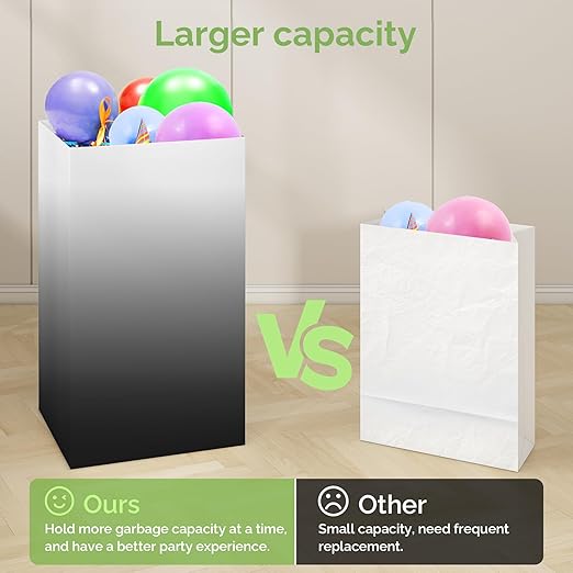 4 Pack Extra Large Disposable Trash Cans, Reusable Portable Garbage Can - Image 3
