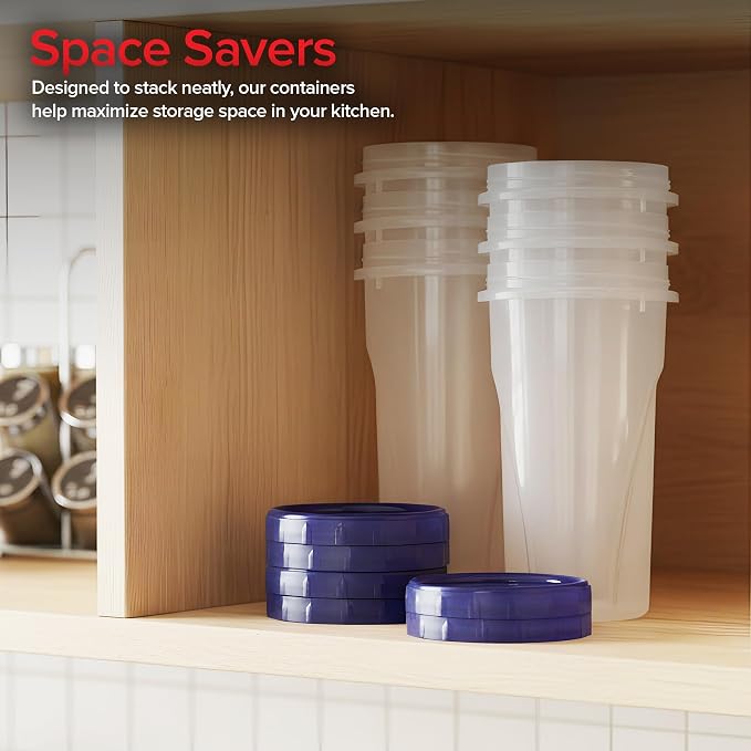 Stock Your Home 48oz Plastic Containers - Image 5