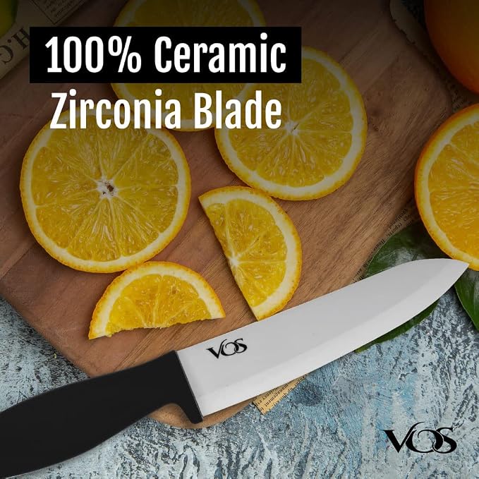 Vos Ceramic Knife Set with Peeler, Ceramic Knives Set - Image 5