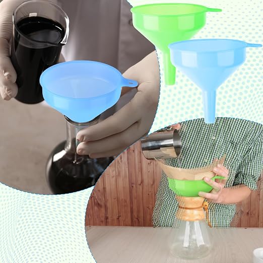 Honeydak 9 Pcs Plastic Funnels 4.7 Inch Wide Mouth Multi-Purpose Funnels - Image 7