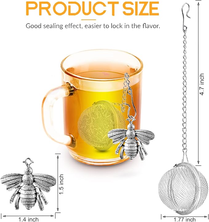 TeaSanavie Handmade Honey Bee Tea Infuser - Image 4