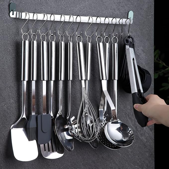 Berglander Kitchen Utensils Set 38 Pieces, Stainless Steel Cooking Utensils Set - Image 6
