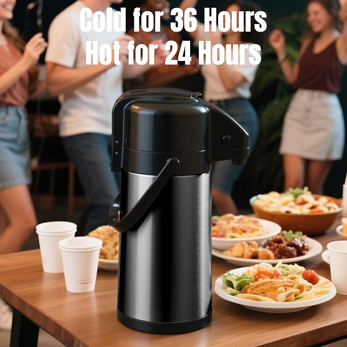 PARACITY Upgraded Airpot Coffee Carafe - Image 4