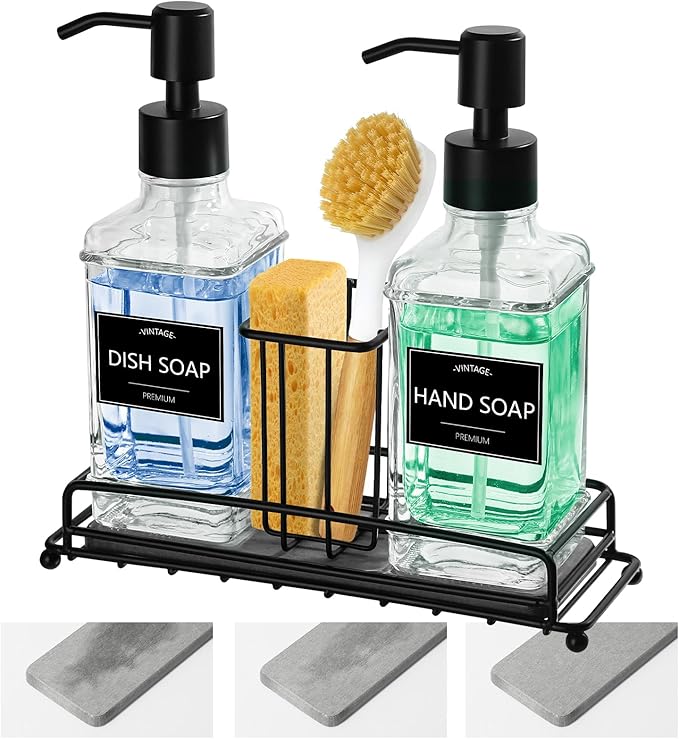 VIMERPA Kitchen Soap Dispenser Set, Kitchen Soap Dispenser by VIMERPA