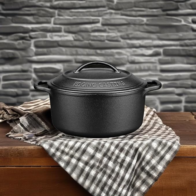 Pre-Seasoned Cast Iron Dutch Oven Pot - Image 5