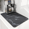AMOAMI-Coffee Mat Hide Stain Rubber Backed Absorbent Dish Drying Mat by AMOAMI