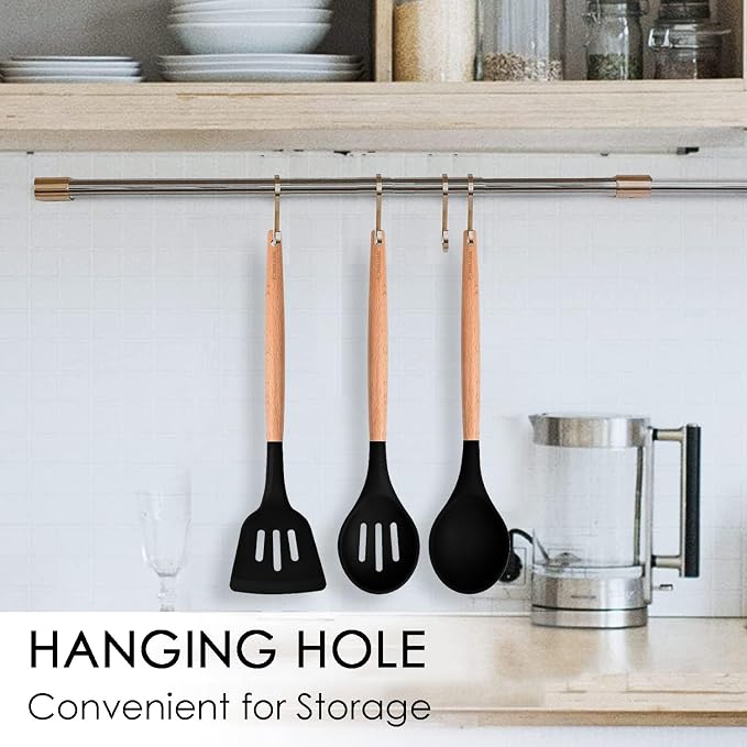 Kitchen Utensils. Set of 3, Silicone Cooking Utensils Set, Turner/Spatula - Image 4