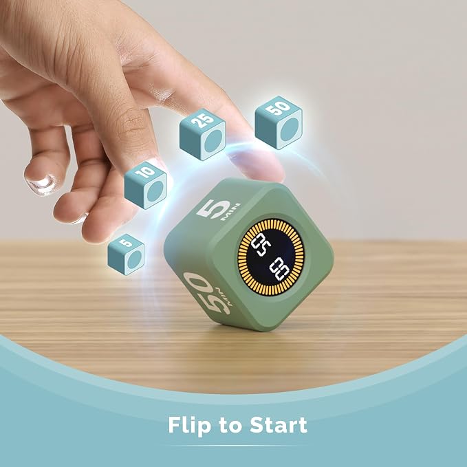 KADAMS Pomodoro Cube Timer Productivity Visual Timer - Image 2