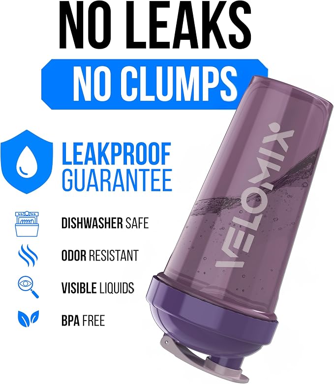 VELOMIX -2 Pack- 28 oz Protein Shaker Bottles - Image 3
