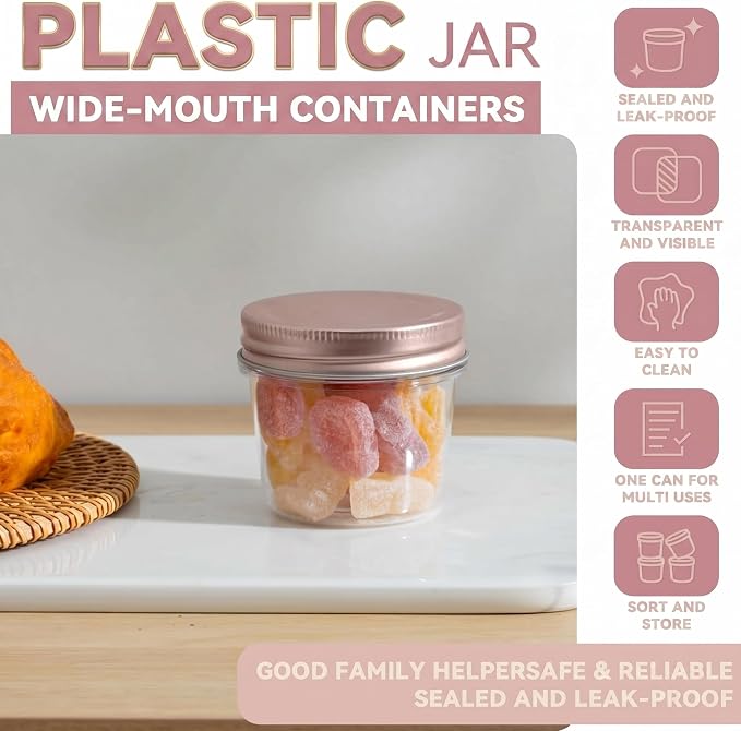novelinks 4 oz Small Plastic Jars - Image 3