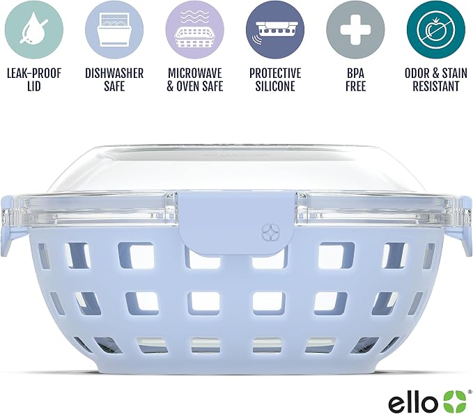 Ello Duraglass Meal Prep Container- Glass Food Storage Container - Image 3