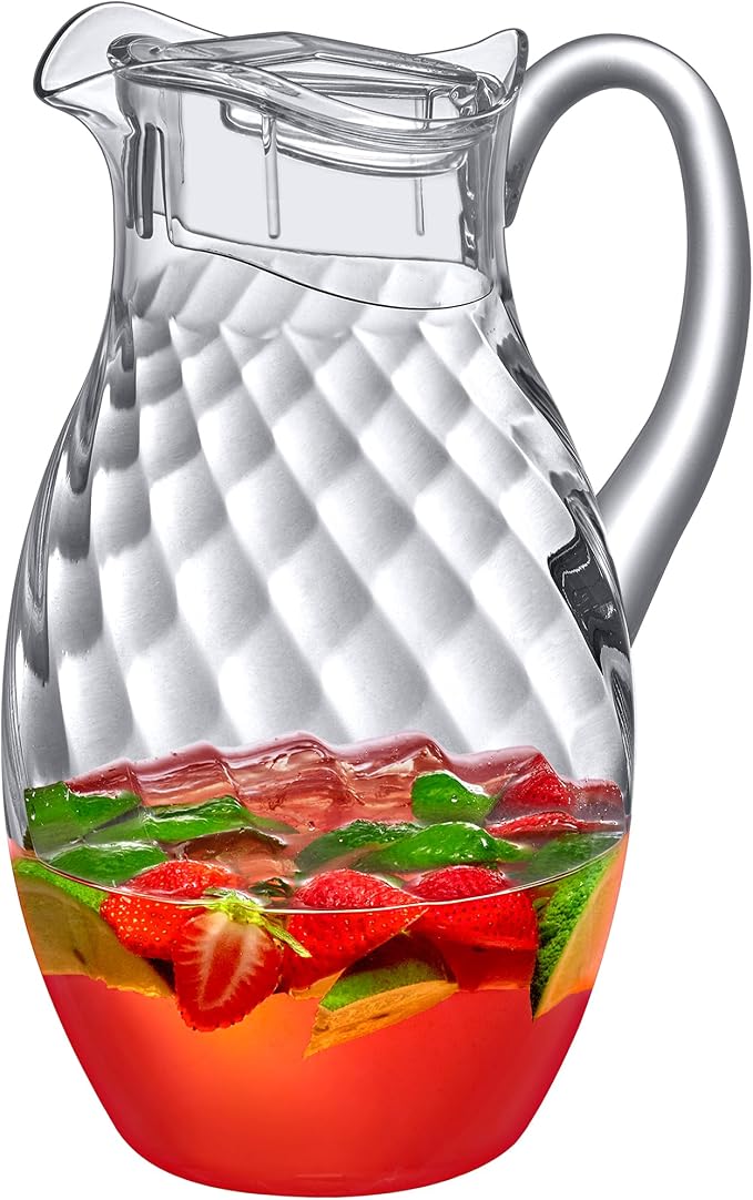 Amazing Abby - Bubbly Whirly Grand - Plastic Pitcher, Fridge Jug, Shatter-Proof by AmazingAbby
