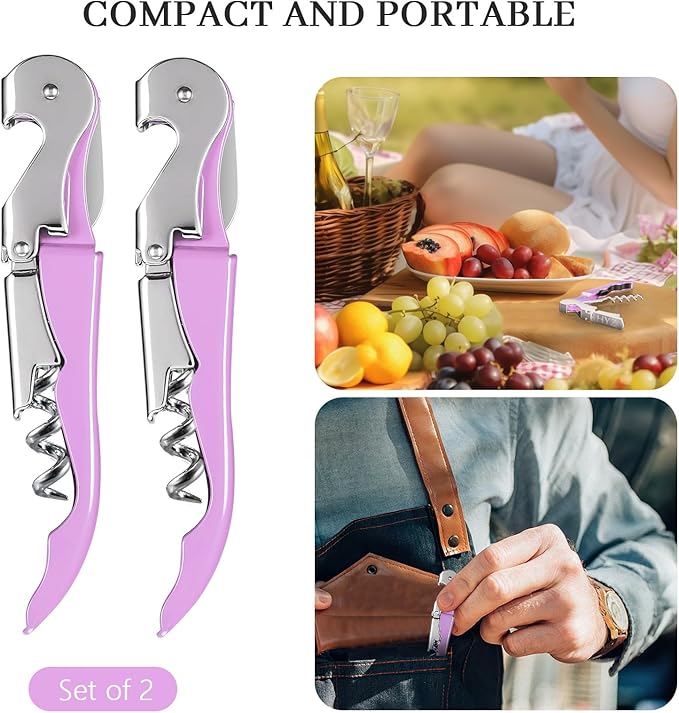 HYZ 2-Pack Wine Opener Waiter Corkscrew, Professional Wine Key - Image 8