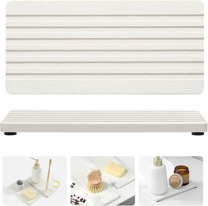 Razborci 2PCS Diatomite Quick Stone Drying Tray Mat by Razborci