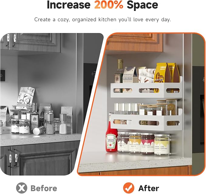 Sevenblue 2 Pack Strong Magnetic Spice Rack - Image 3