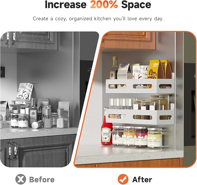 Sevenblue 6 Pack Strong Magnetic Spice Rack - Image 3