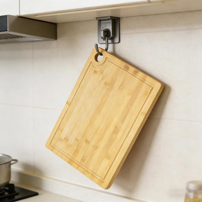 Utoplike Bamboo Cutting Board 16 x 12 inch, Wood Chopping Board - Image 6