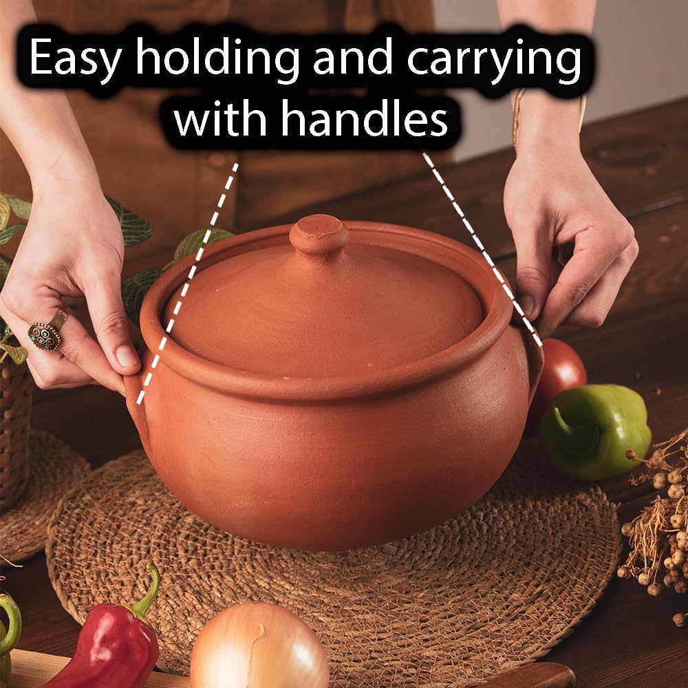 Earthenware Clay Mud Eathern Terracotta Cooking Pot Pottery Cazuela
