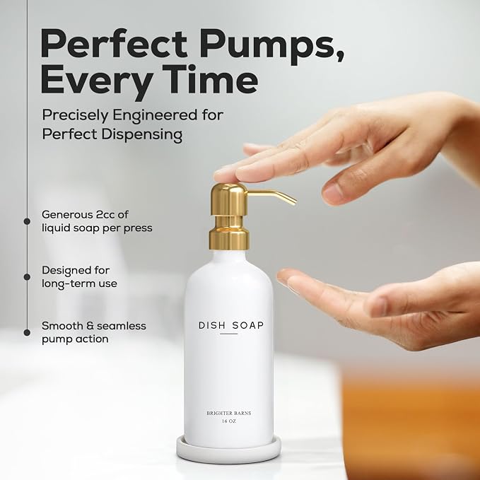 Luxury Glass Dish Soap Dispenser - Image 4