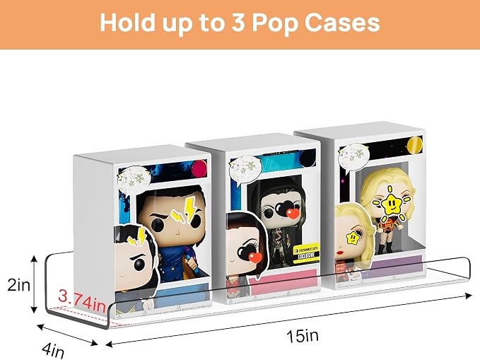 upsimples 10 Pack Acrylic Shelves Wall Organizer and Storage, Toy Cars - Image 3