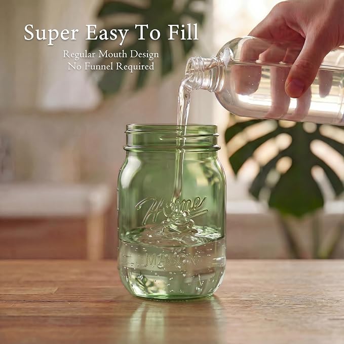 Amolliar Plastic Mason Jar Soap Dispenser - Image 2