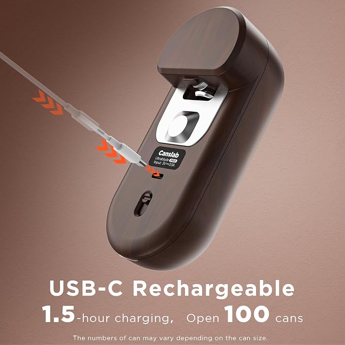 Canslab Turbo - Auto Shut Off Rechargeable Electric Can Openers - LED Battery - Image 3