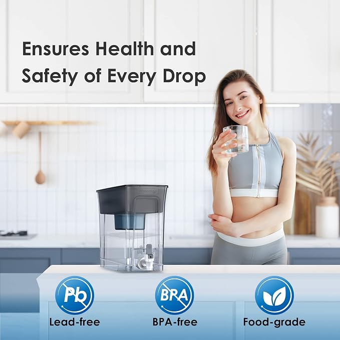 Waterdrop Slim Alkaline Water Filter Dispenser, Large 35-Cup, Up to PH 9.5 - Image 6