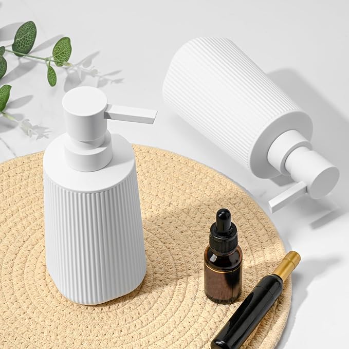 White 2 Pack Hand Soap Dispensers Set - Image 6