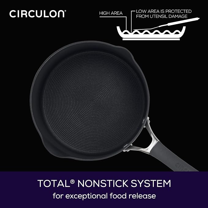 Circulon Radiance Hard-Anodized Nonstick Saucepan, Durable Nonstick Cookware - Image 5