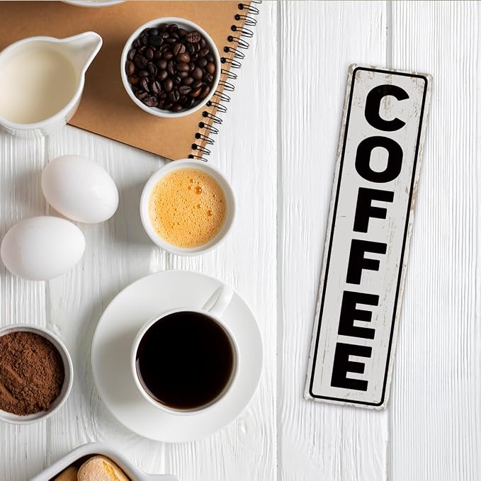 Coffee Wall Art, Retro Metal Tin Sign, Bakery Signs, Vintage Home Decor - Image 5