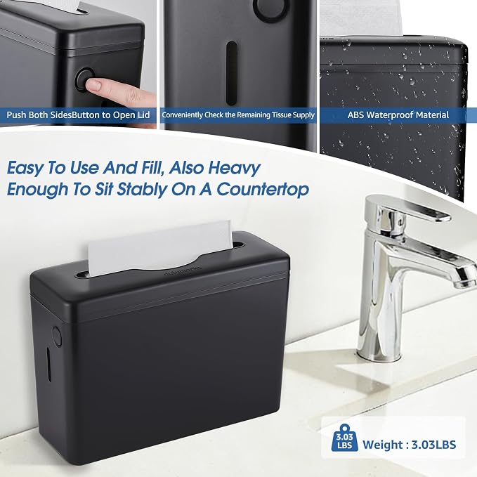 Countertop Paper Towel Dispenser, Large Capacity, Non-Slip Base, Compatible - Image 6