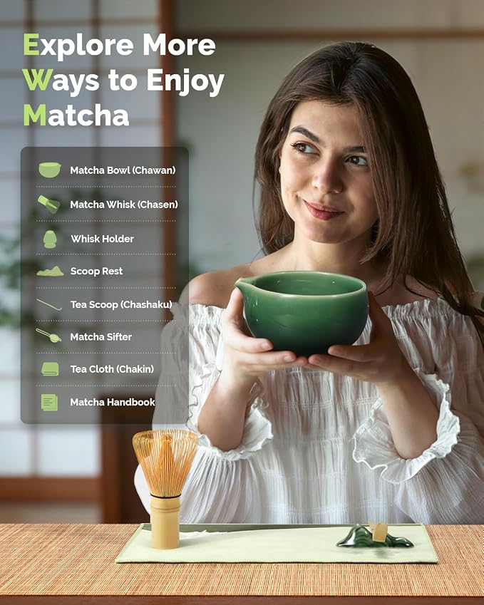 Maestri House Matcha Whisk Set, 7-Pc Complete Matcha Kit - Image 3