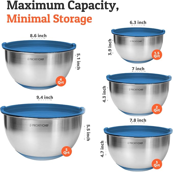 Priority Chef Premium Mixing Bowls - Image 3