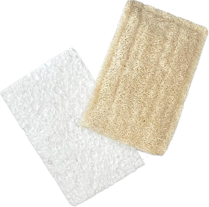 Full Circle 100% Plant-Based Loofah Sponges – Pack of 2 – Plastic-Free - Image 11