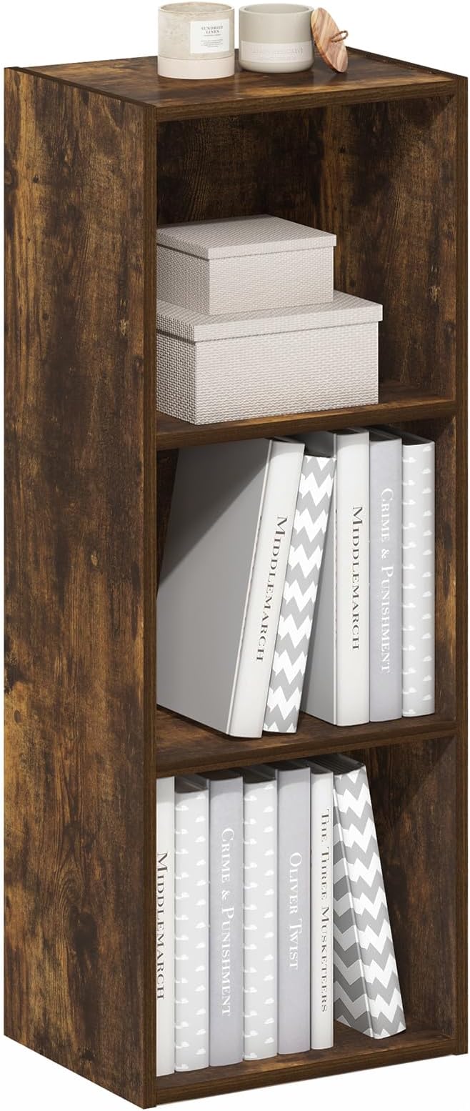 Furinno LUDER Book Shelf, 3-Cube Bookshelf, Bookcase by Furinno-FitsYourSpaceFitsYourBudget