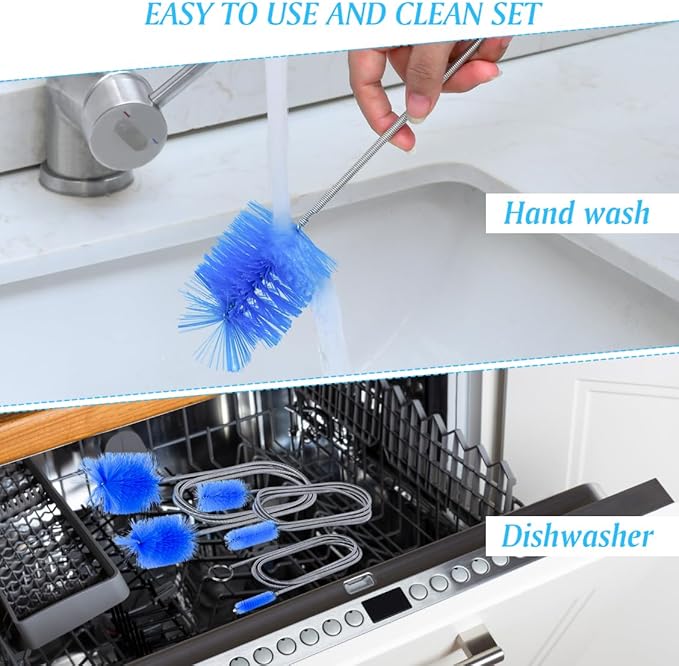 Flexible Long Drain Brush Set, Premium 3 Piece Kit - Image 6