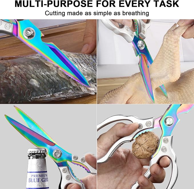 CGBE Kitchen Scissors, Heavy Duty Dishwasher Safe Food Scissors - Image 5