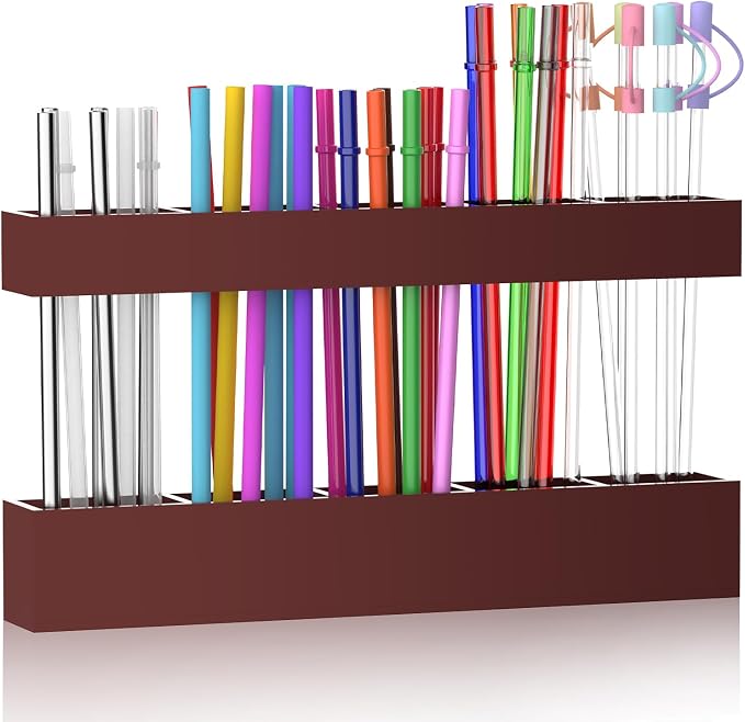 9.5” Large Acrylic Straw Holder by Rycid