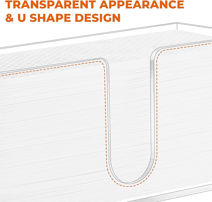 2PACK Paper Towel Holder, Countertop Paper Towel Dispenser Bathroom Paper Hand - Image 3