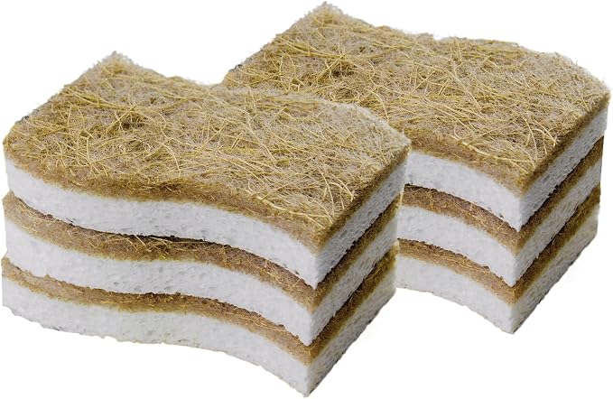 Sponges Kitchen Natural Dish Sponge Plant-Based Biodegradable Compostable by Unknown